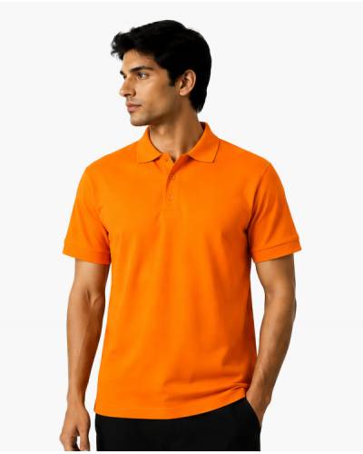 Turuncu Polo Yaka Tişört