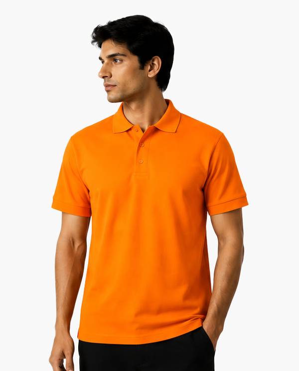 Turuncu Polo Yaka Tişört